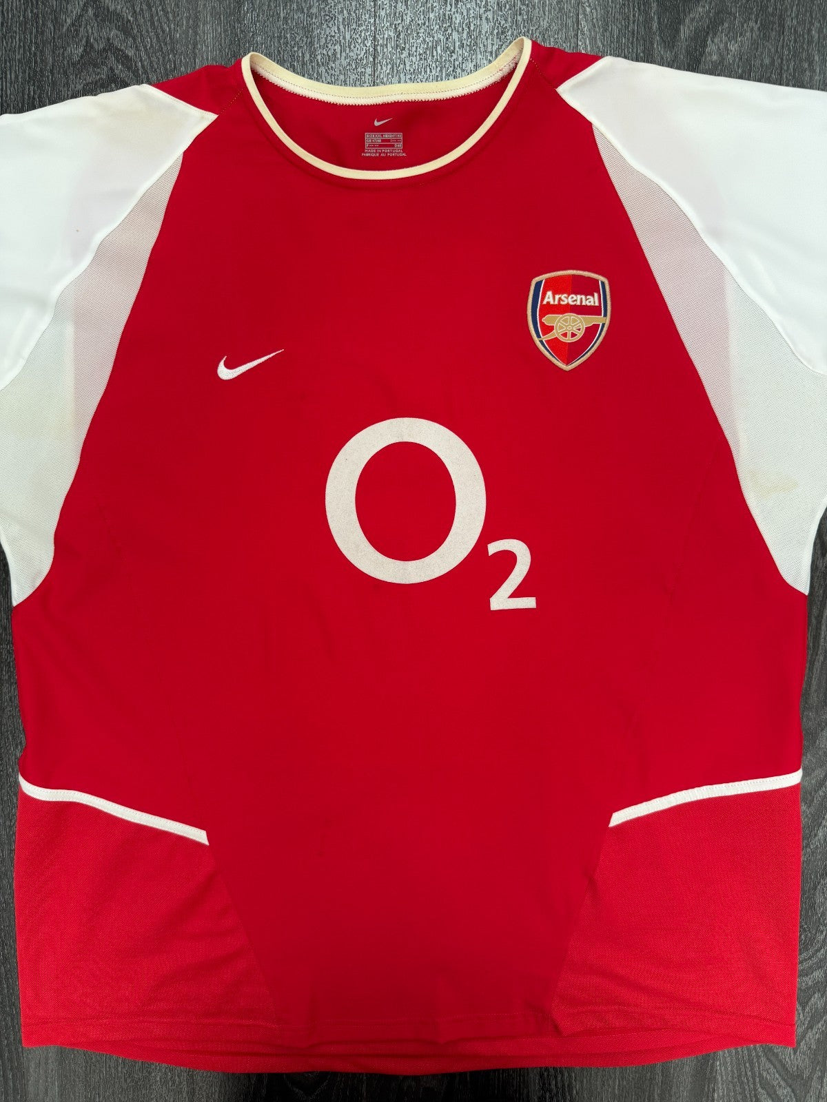 Original Nike Arsenal 2002/2003 Home Shirt Mens XXL 2XL0