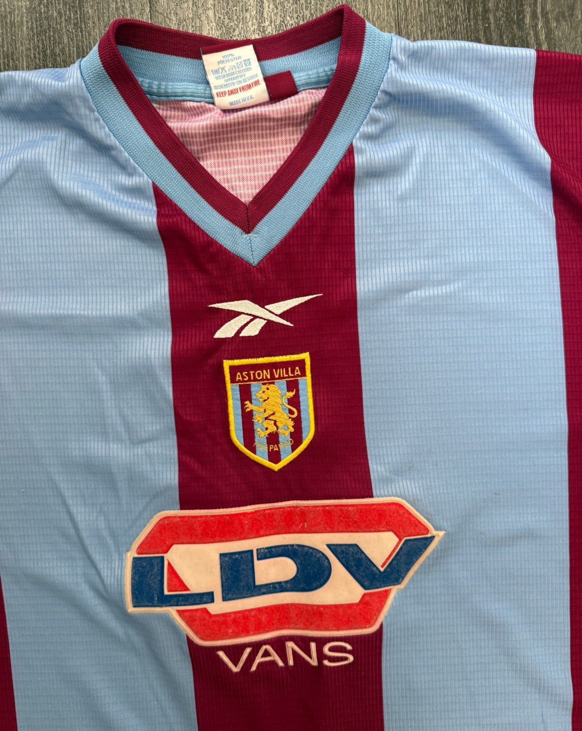 Original Authentic Reebok Aston Villa 1999/2000 Home Shirt Mens Large1