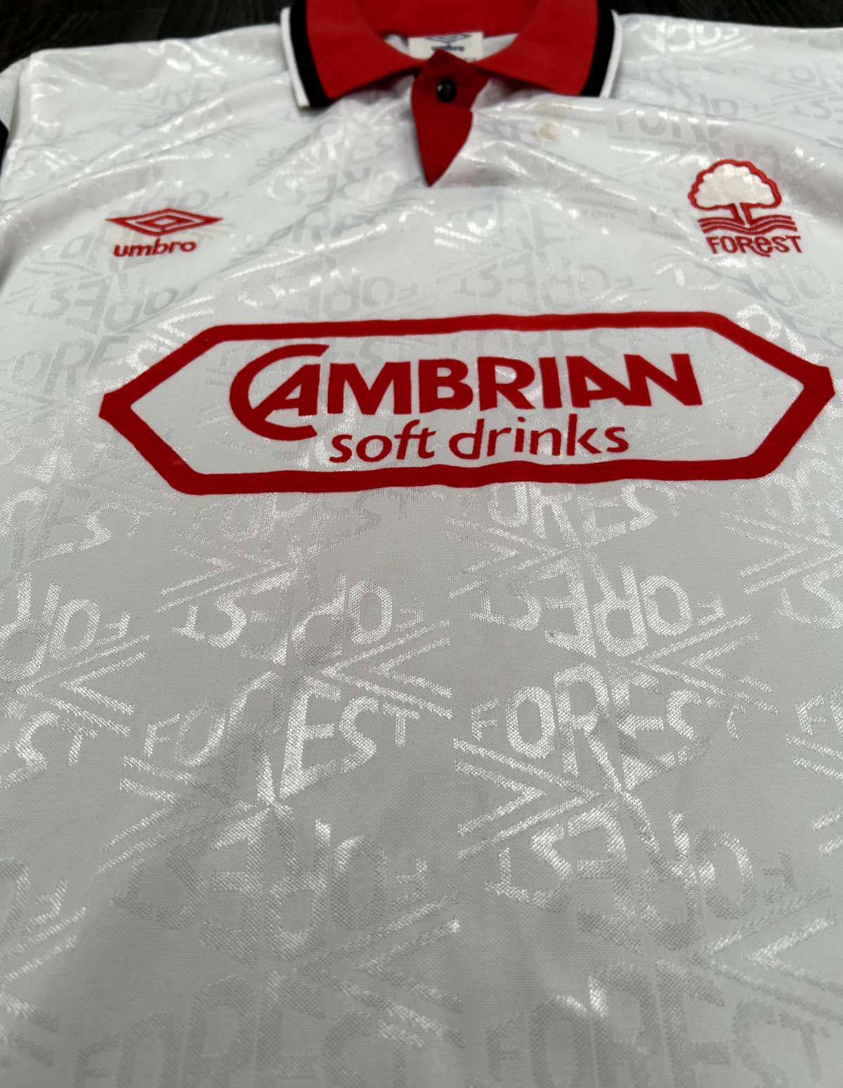Authentic Umbro Nottingham Forest 1991/1992 Away Shirt Long Sleeve Mens Large11