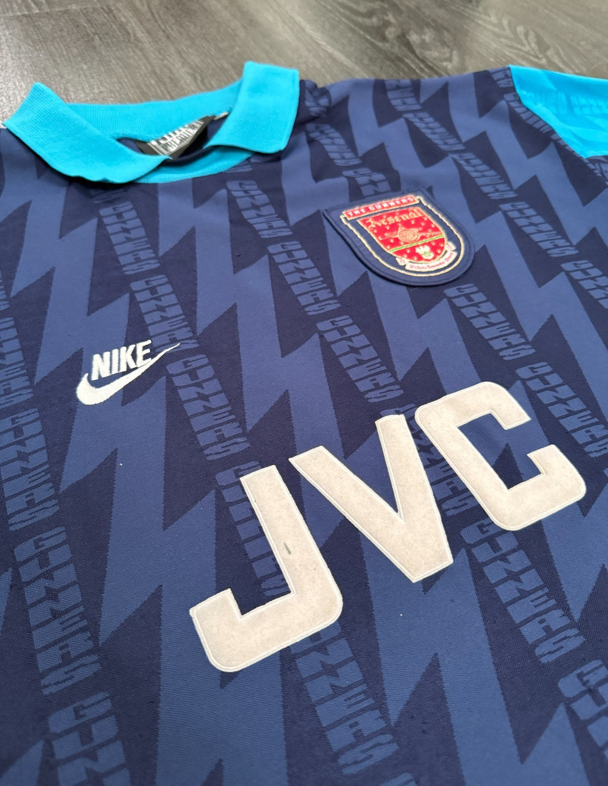 Original Nike Arsenal 1994/1995 Away Shirt WRIGHT 8 Mens Extra Large XL6