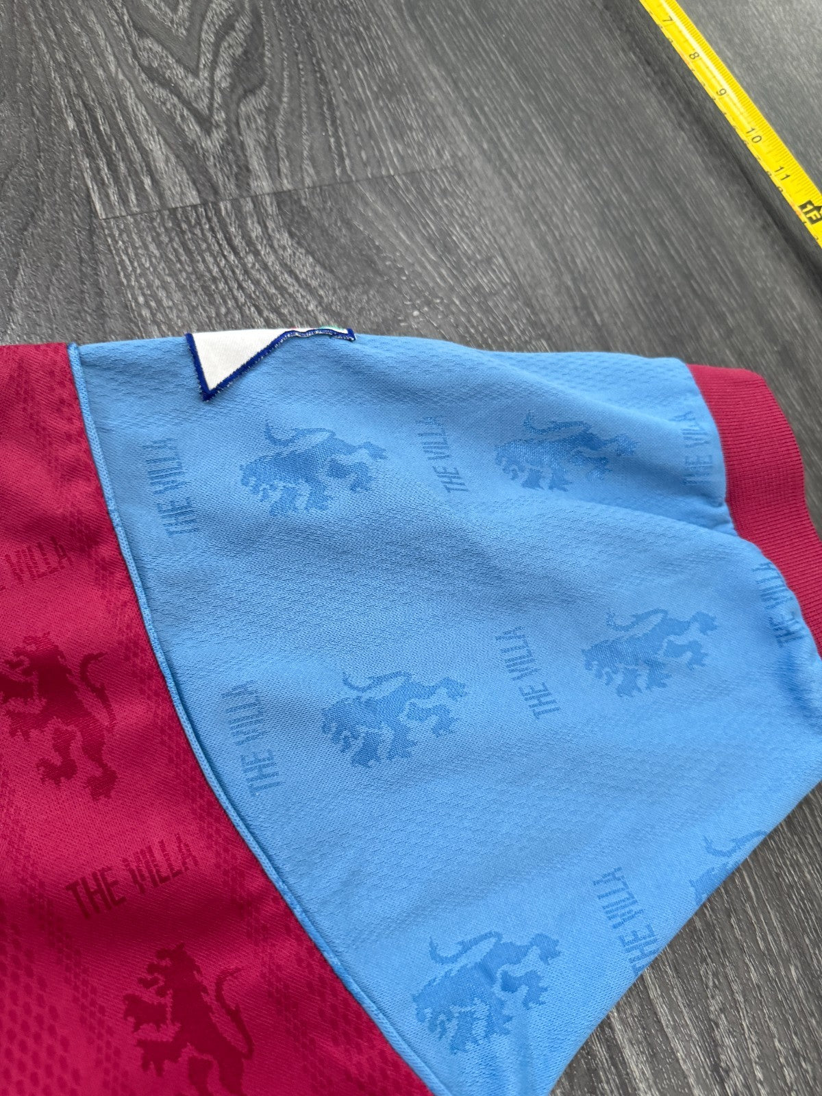 Original Reebok Aston Villa 1995/1996 Home Shirt McGRATH 5 Mens Large12