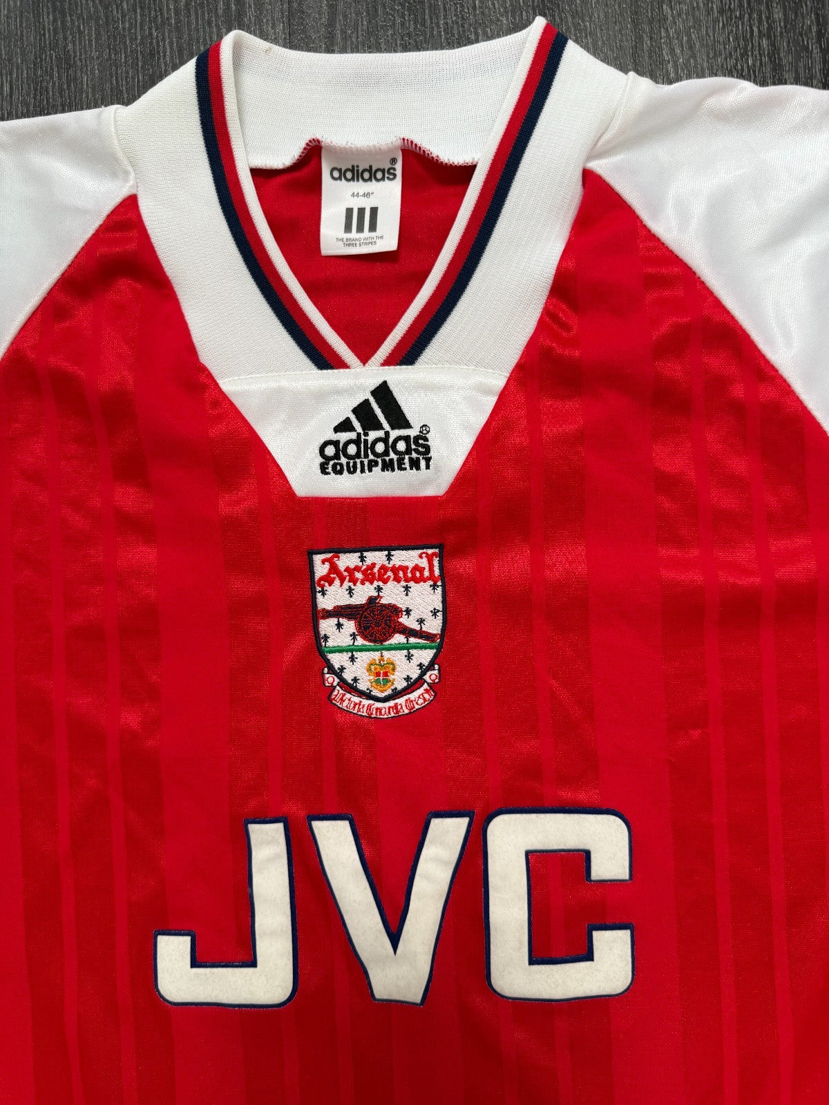 Original Adidas Arsenal 1992/1993 Long Sleeve Home Shirt Mens Extra Large1