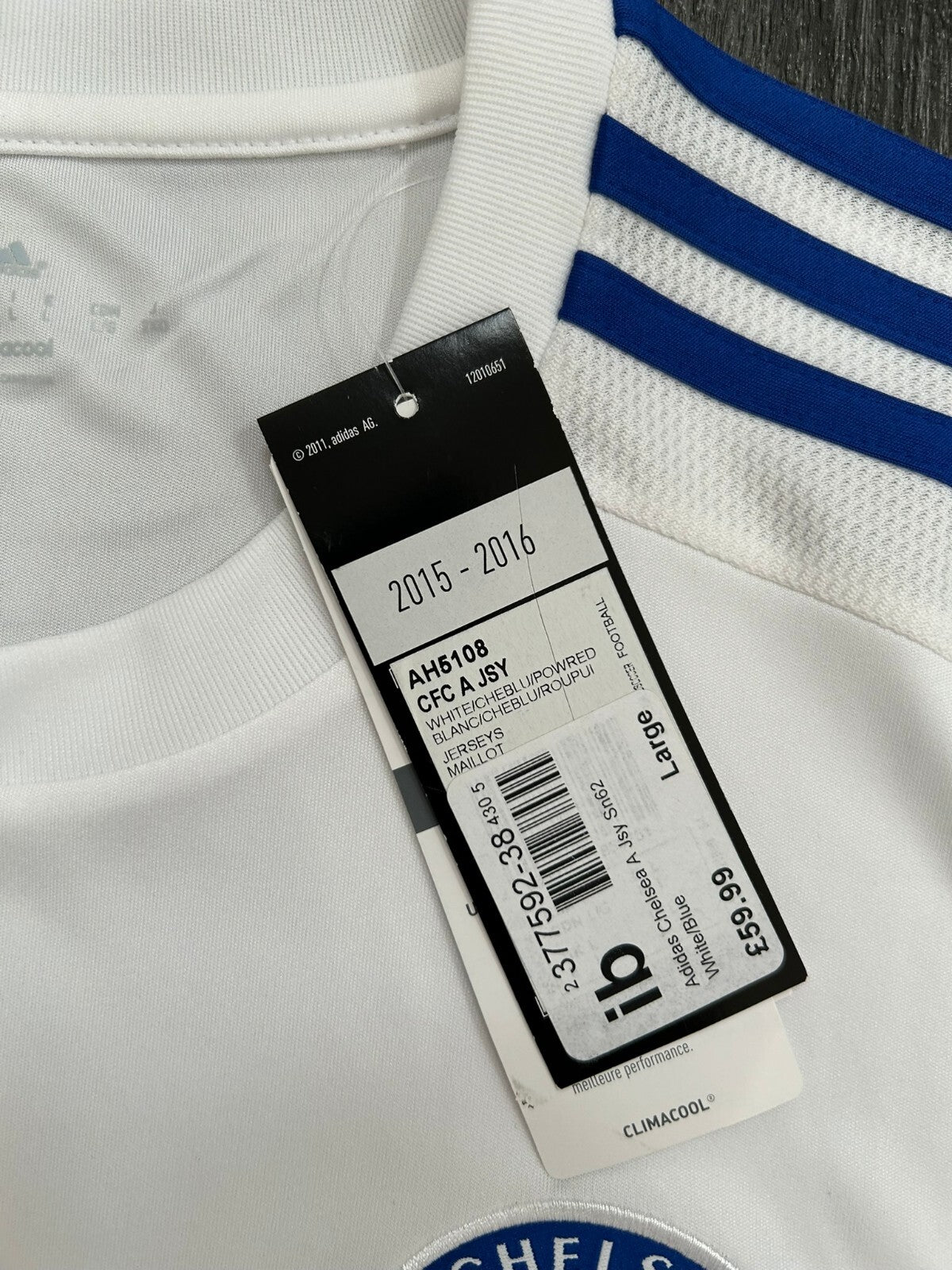 BRAND NEW Original Adidas Chelsea 2015/2016 Away Shirt mens Large4