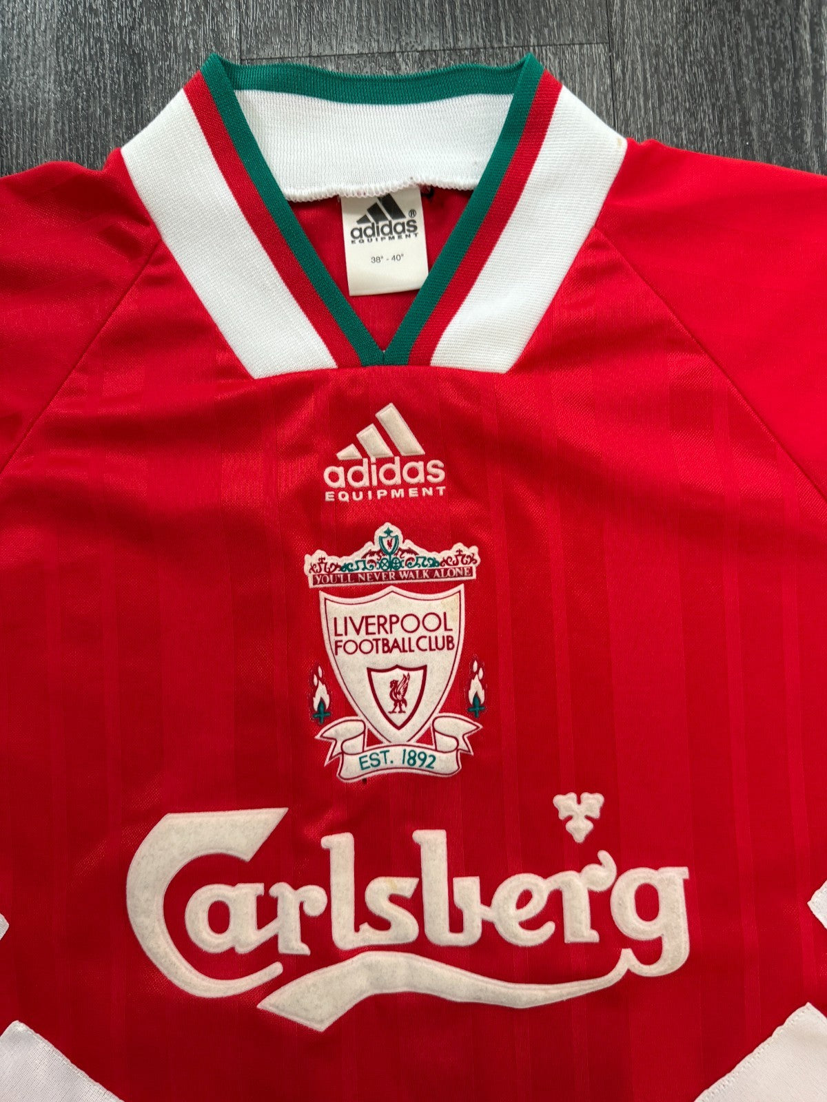 Original Authentic Adidas Liverpool 1993/1994 Home Shirt Mens Medium1