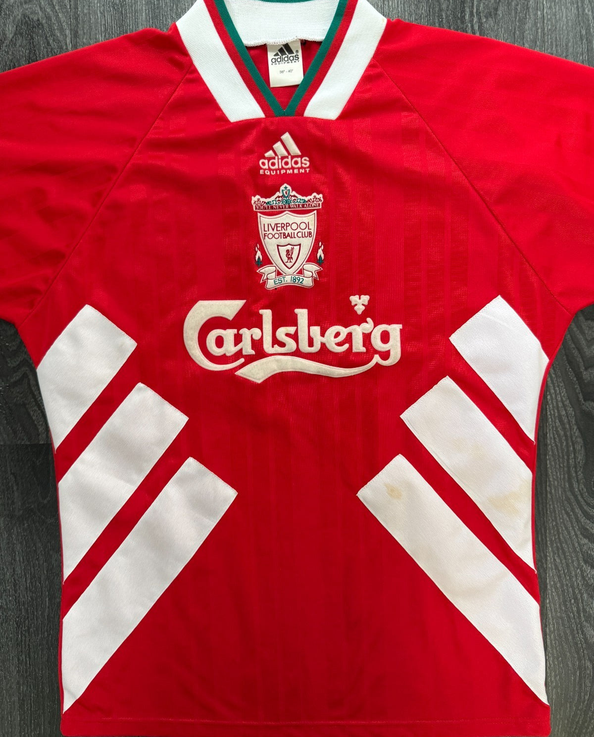 Original Authentic Adidas Liverpool 1993/1994 Home Shirt Mens Medium0