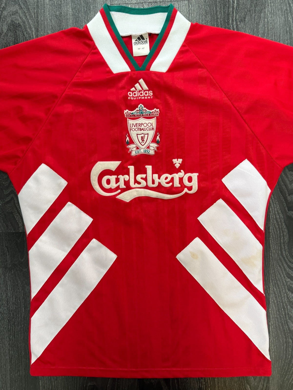 Original Authentic Adidas Liverpool 1993/1994 Home Shirt Mens Medium0