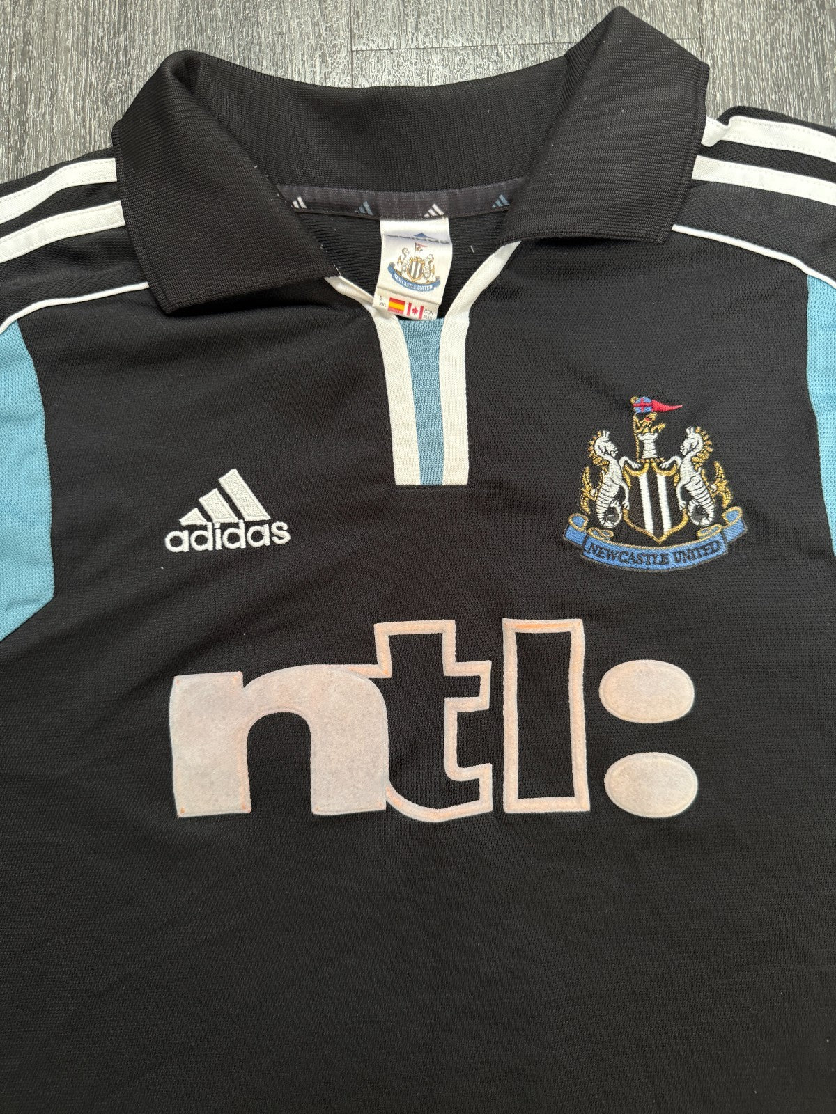 Original Adidas Newcastle United 2000/2001 Away Shirt Mens Extra Large1