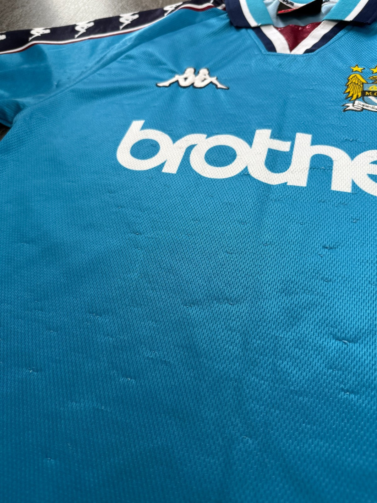 Original Kappa Manchester City 1997/1998 Home Shirt Mens Small3