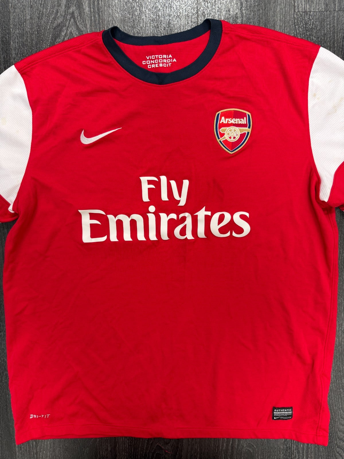 Original Authentic Nike Arsenal 2012/2013 Home Shirt Mens Extra Large0
