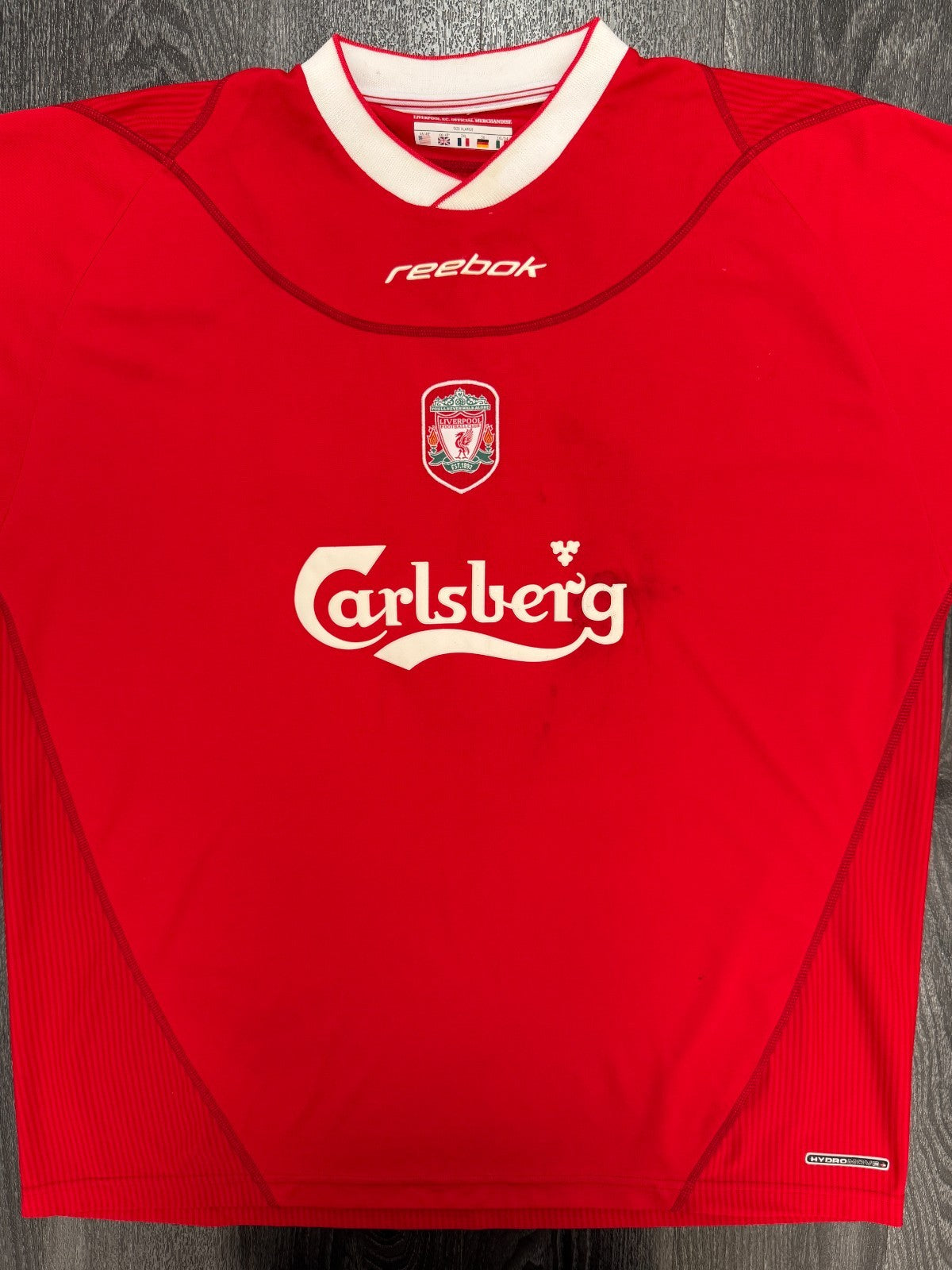 Original Reebok Liverpool 2002/2003 Home Shirt Mens Extra Large0