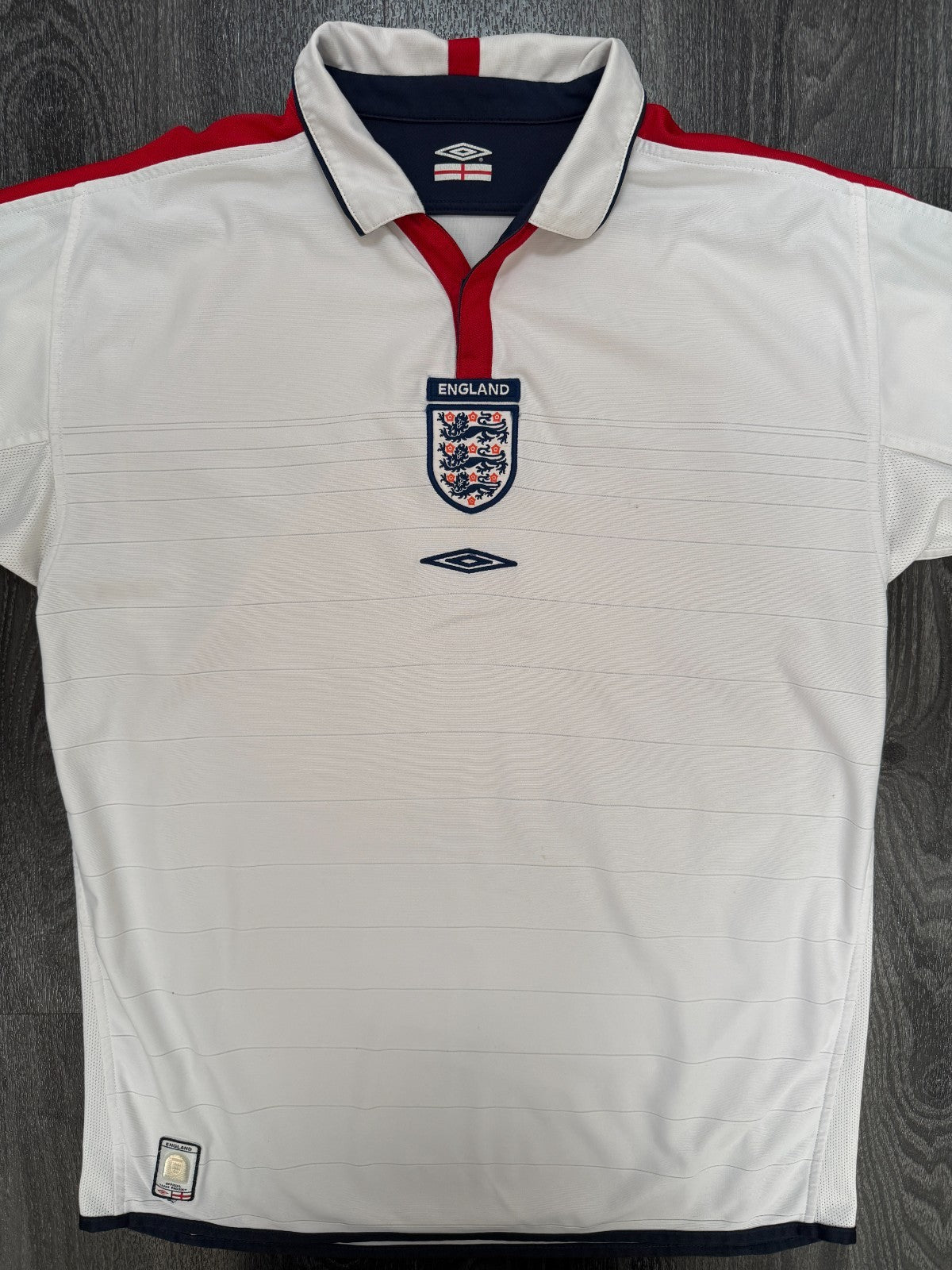 Original Umbro England 2004 Home Shirt Mens Large L0