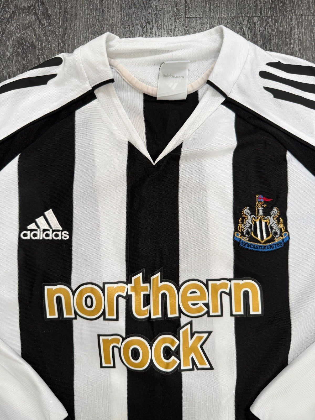 Original Adidas Newcastle United 2005/2006 Long Sleeve Home Shirt SHEARER 9 M2