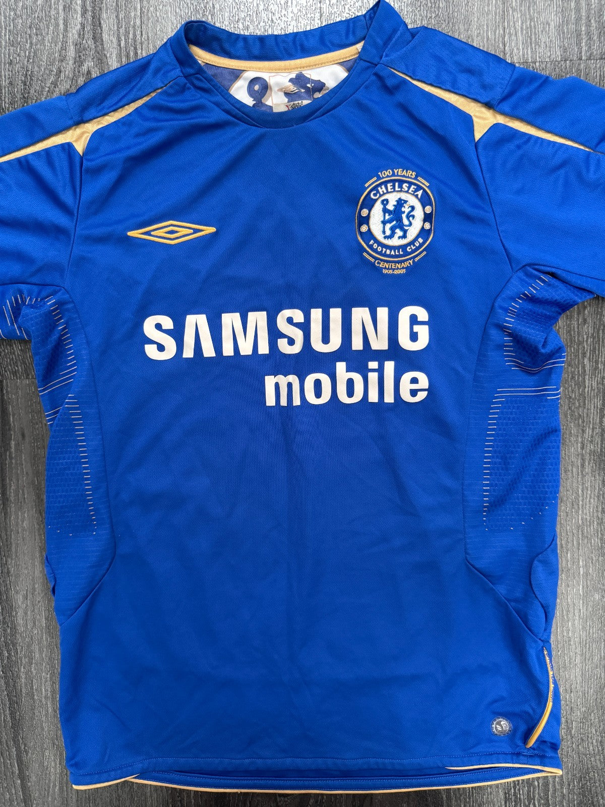 Original Authentic Umbro Chelsea 2005/2006 Home Shirt Mens Small0