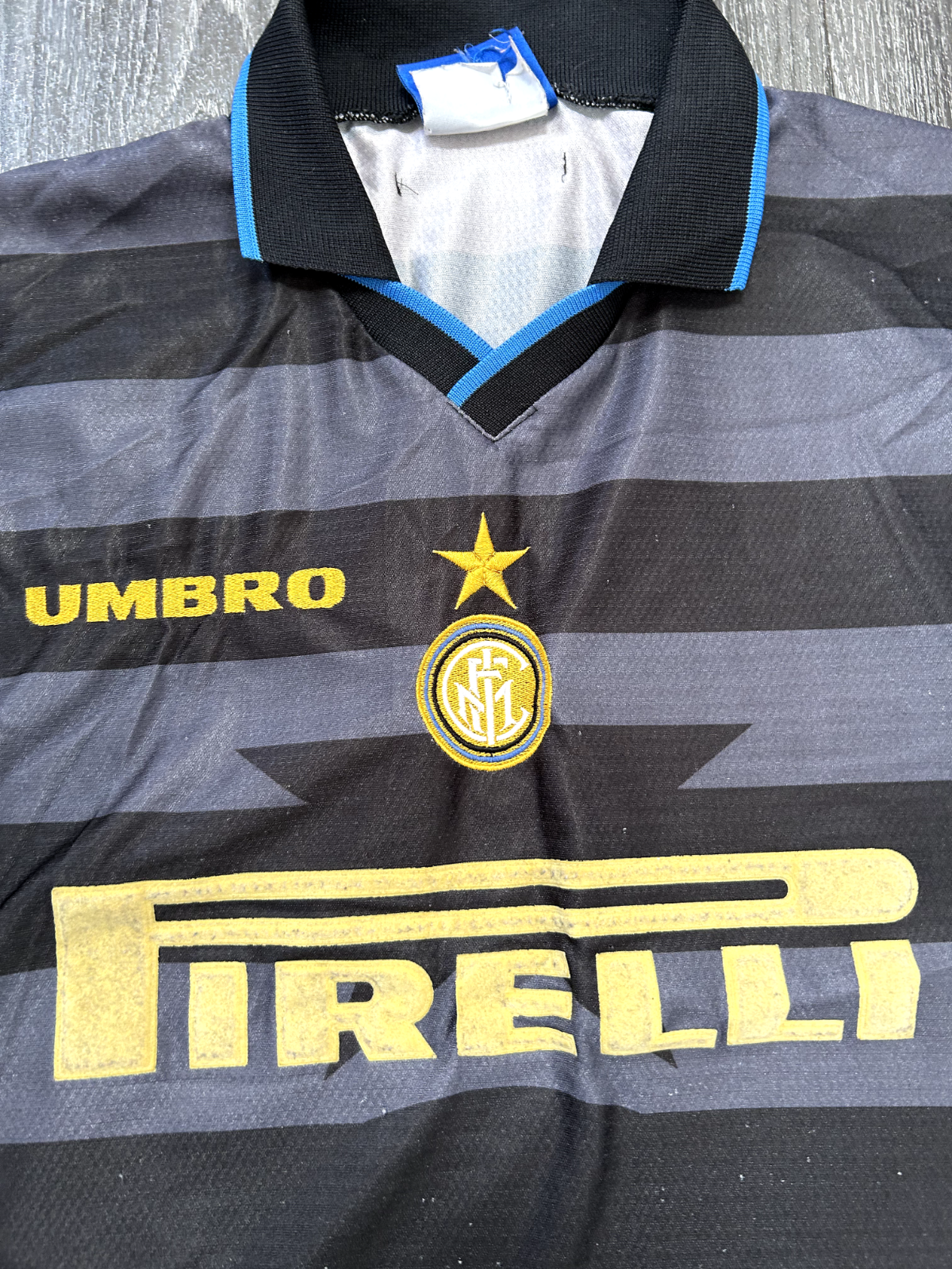 Original Authentic Umbro Inter Milan 1997/1988 Third Shirt Medium Mens1