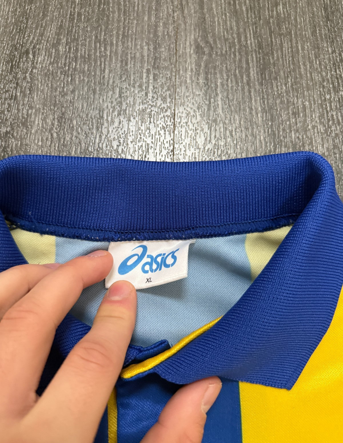 Original Asics Leeds United 1993/1994 Away Shirt Mens Extra Large XL2