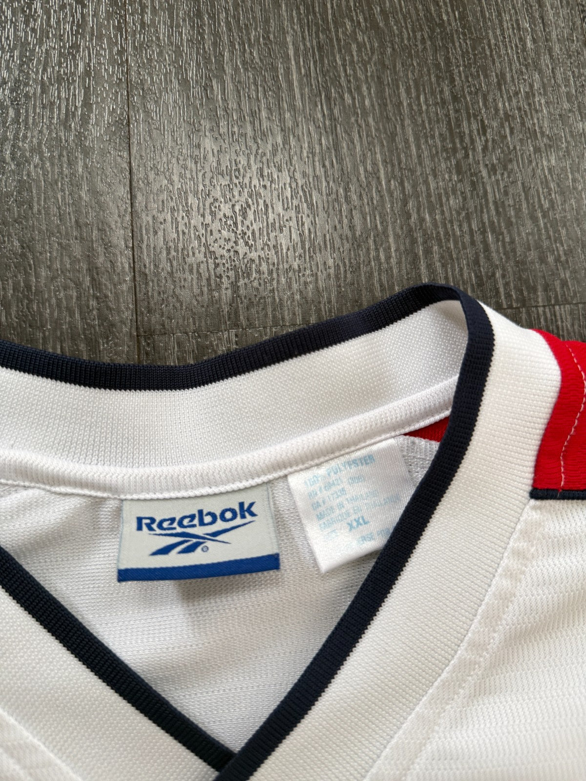 Original Authentic Reebok New England Revolution 1999 Away Shirt Mens XXL 2XL2