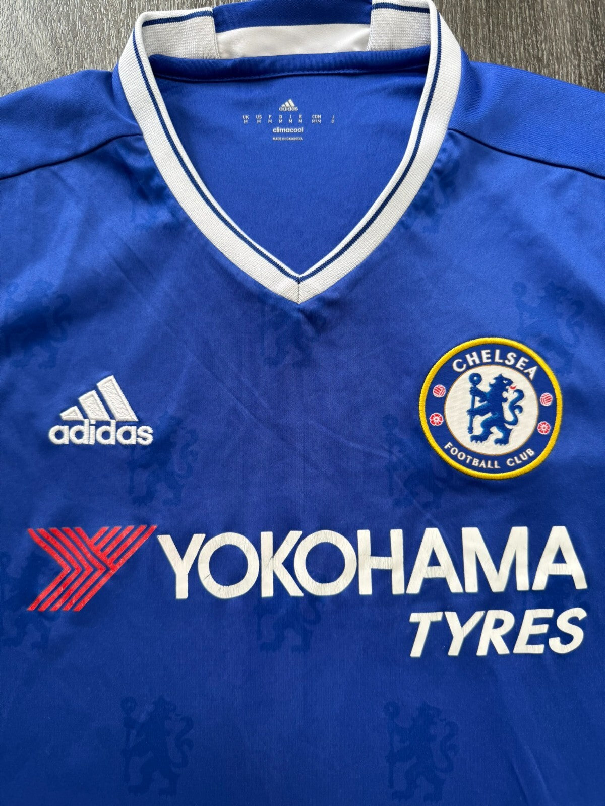 Original Authentic Adidas Chelsea 2016/2017 Home Shirt Mens Medium1