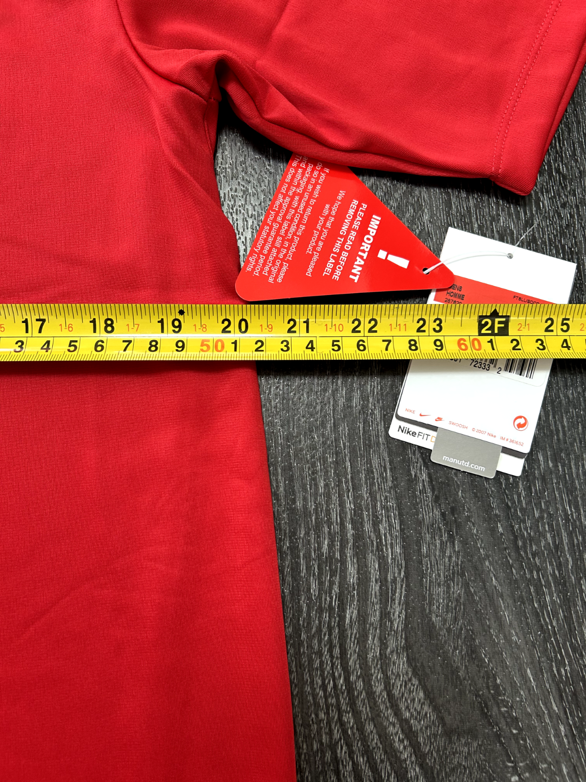 Original Authentic Nike Manchester United 2008/2009 Training Shirt Mens Large8