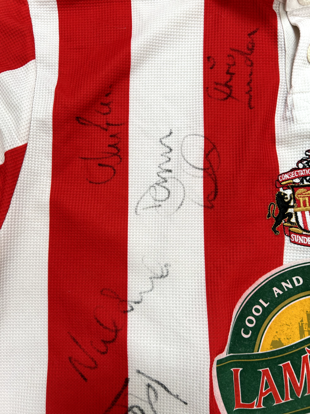 SIGNED PLAYER ISSUE Asics Sunderland AFC 1998/1999 Home Shirt Mens Extra Large2