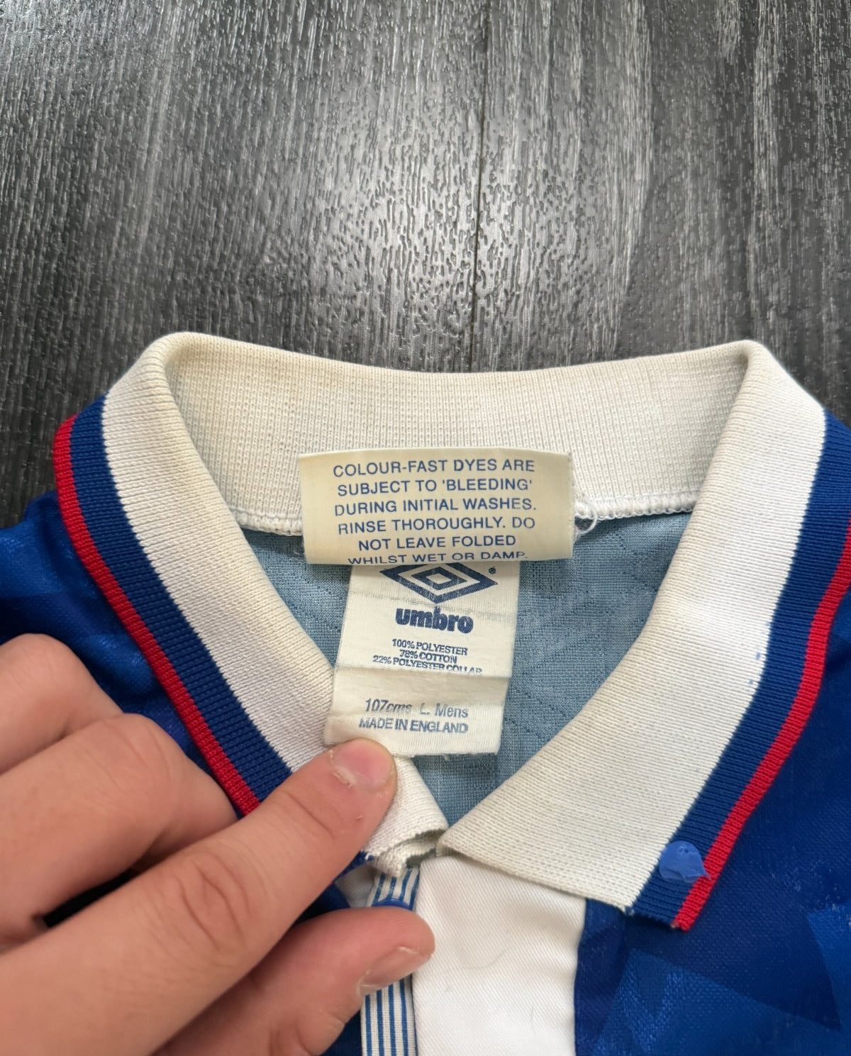 Original Authentic Umbro Chelsea 1991/1992 Home Shirt Mens LArge2