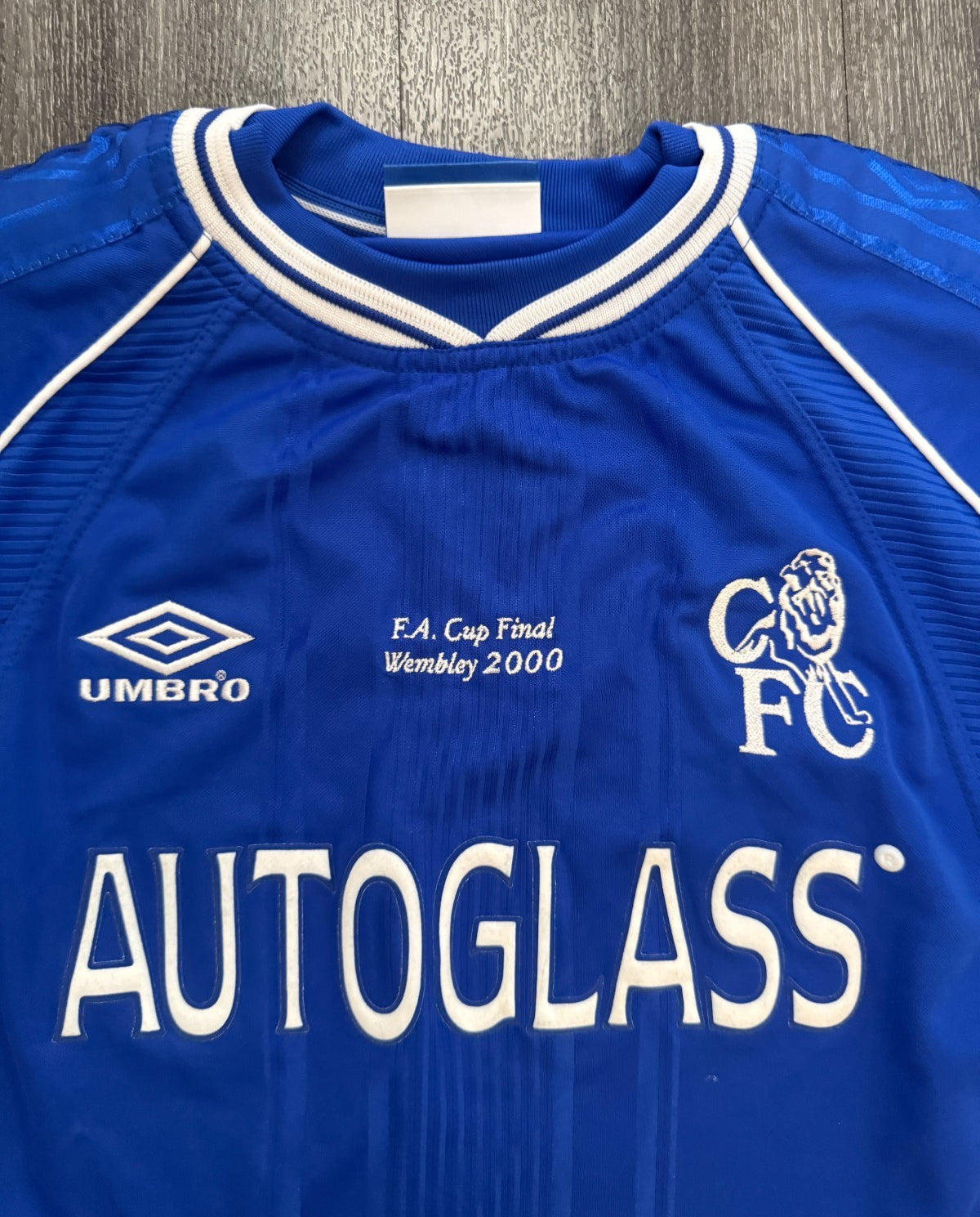 Original Umbro Chelsea 1999/2000 Home Shirt FA CUP FINAL 2000 Mens Large1