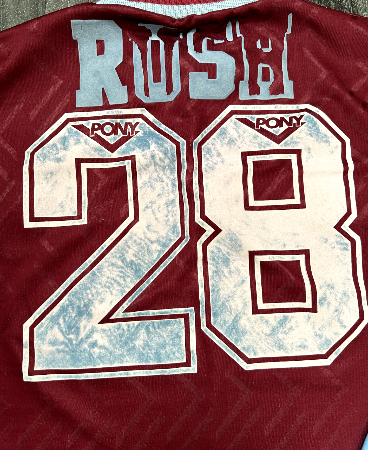 Authentic Pony West Ham United 1993/1994 Home Shirt Long Sleeve Rush 2810