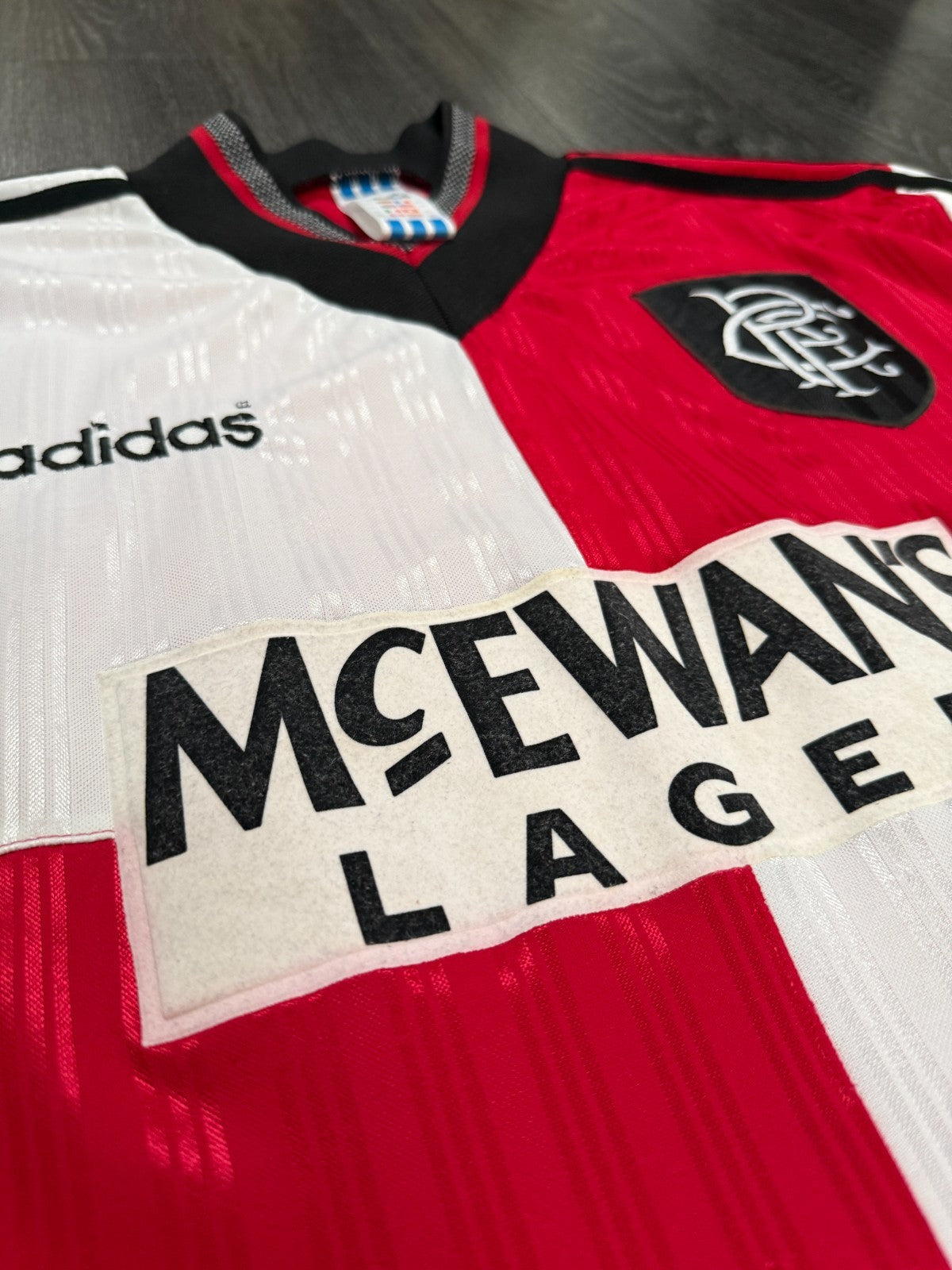 Original Adidas Rangers 1995/1996 Away Shirt Mens Extra Large XL3