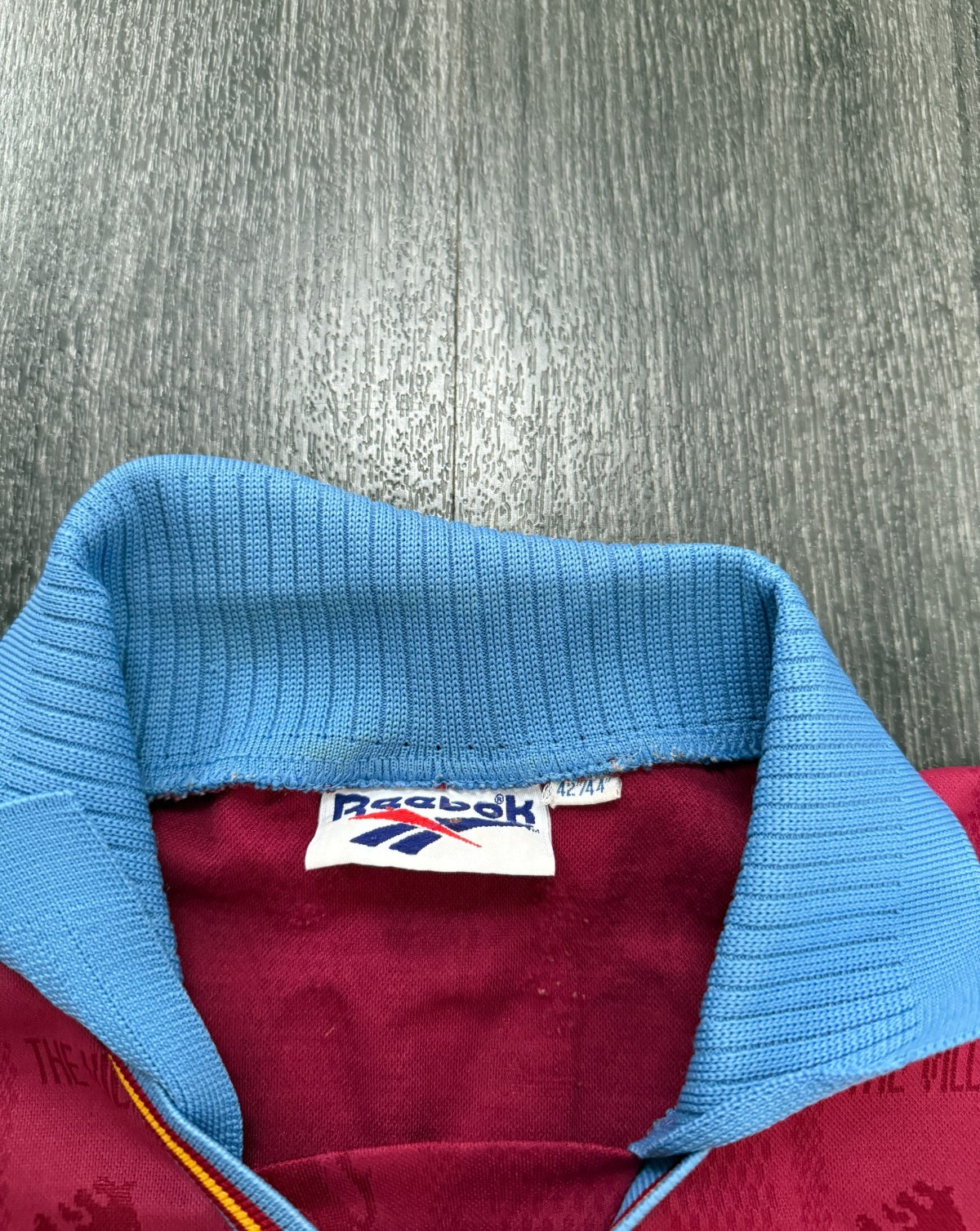 Original Reebok Aston Villa 1995/1996 Home Shirt McGRATH 5 Mens Large4