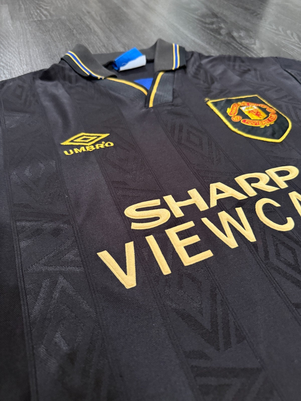 Original Umbro Manchester United 1993/1994 Away Shirt Mens Extra Large XL4