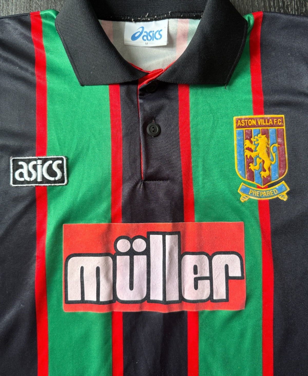 Original Authentic Asics Aston Villa 1993/1994 Away Shirt Mens Medium1