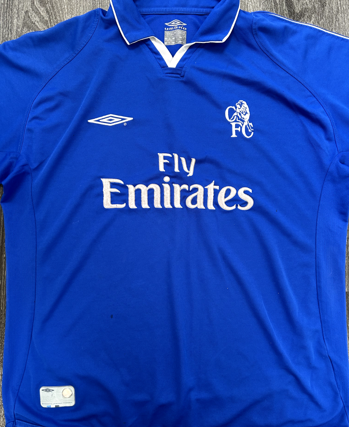 Original Authentic Umbro Chelsea 2001/2002 Home Shirt Mens Extra Large0