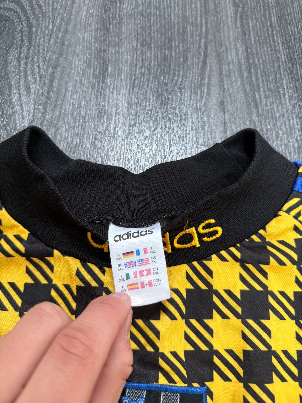 Original Adidas Stockport County 1997/1998 Goalkeeper Shirt Mens XXL 2XL2