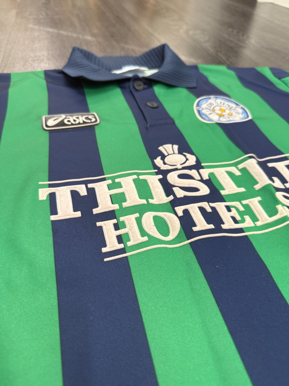 Original Asics Leeds United 1993/1994 Third Shirt Mens Large L4