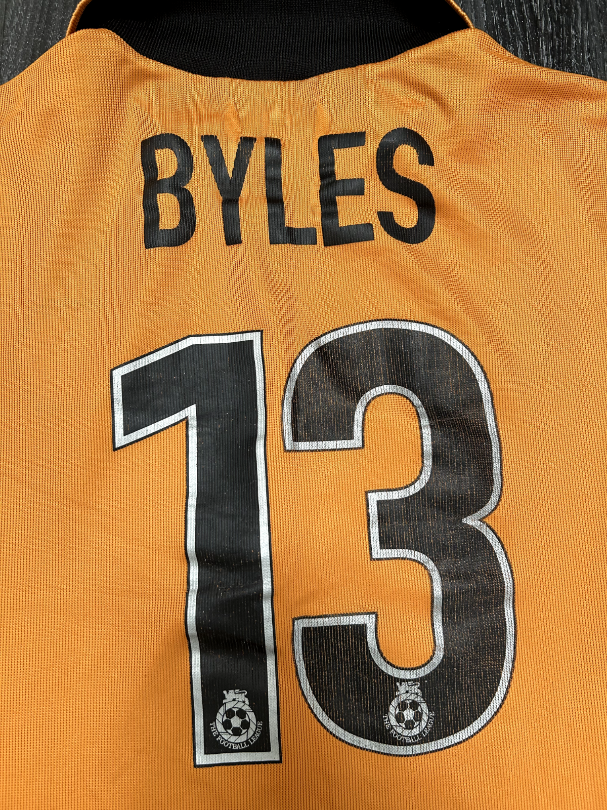 Admiral Wolverhampton Wanderers 2002/2003 Home Shirt Byles 13 Mens Large16