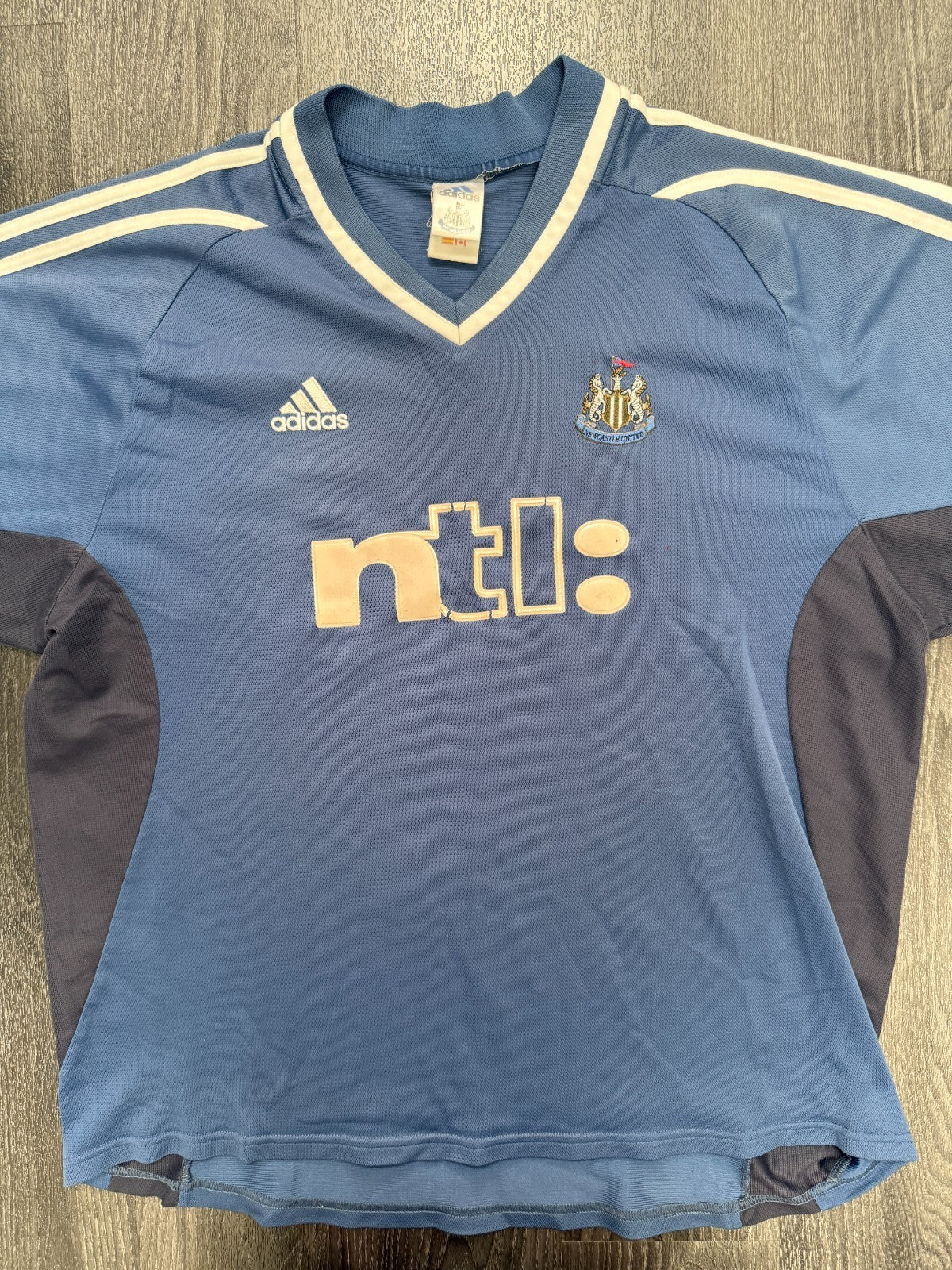 Original Adidas Newcastle United 2001/2002 Away Shirt Mens Extra Largge0