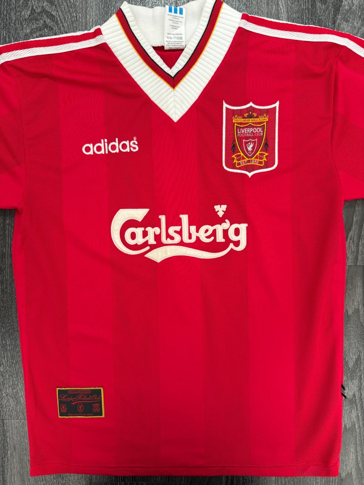 Original Adidas Liverpool 1995/1996 Home Shirt Mens Medium M0