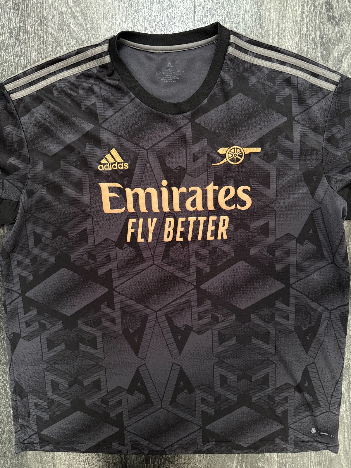 Original Adidas Arsenal 2022/2023 Away Shirt Mens XXL 2XL0
