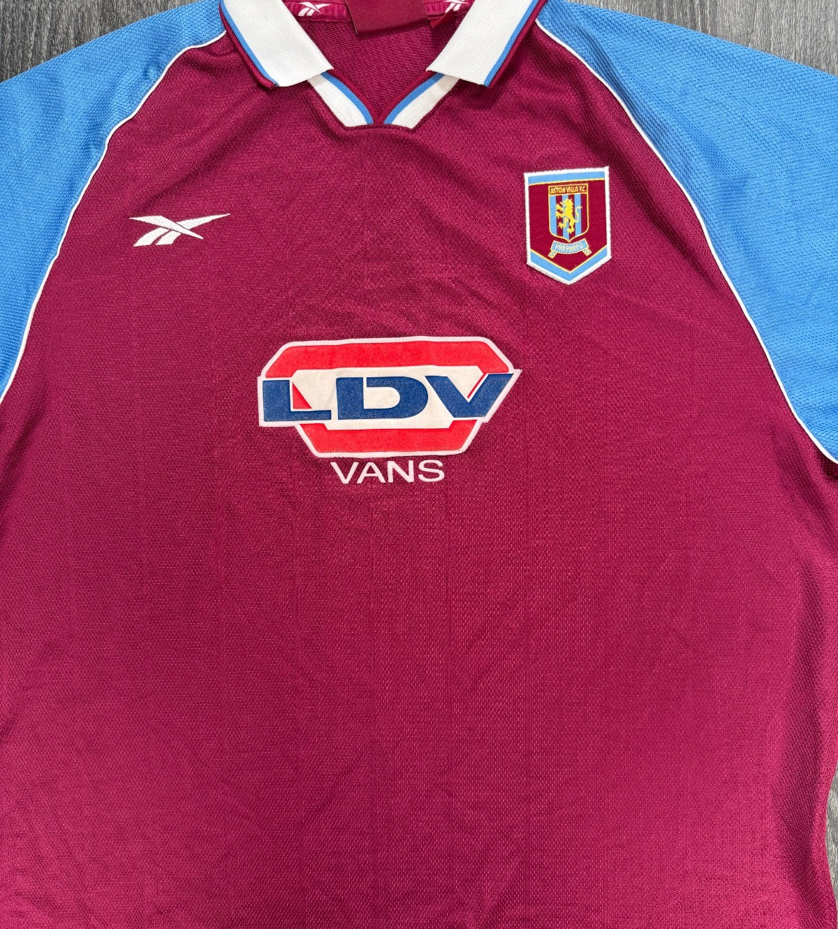 Original Authentic Reebok Aston Villa 1998/1999 Home Shirt Mens XXL 2XL0