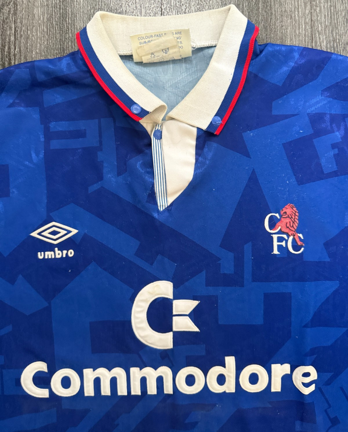 Original Authentic Umbro Chelsea 1991/1992 Home Shirt Mens LArge1