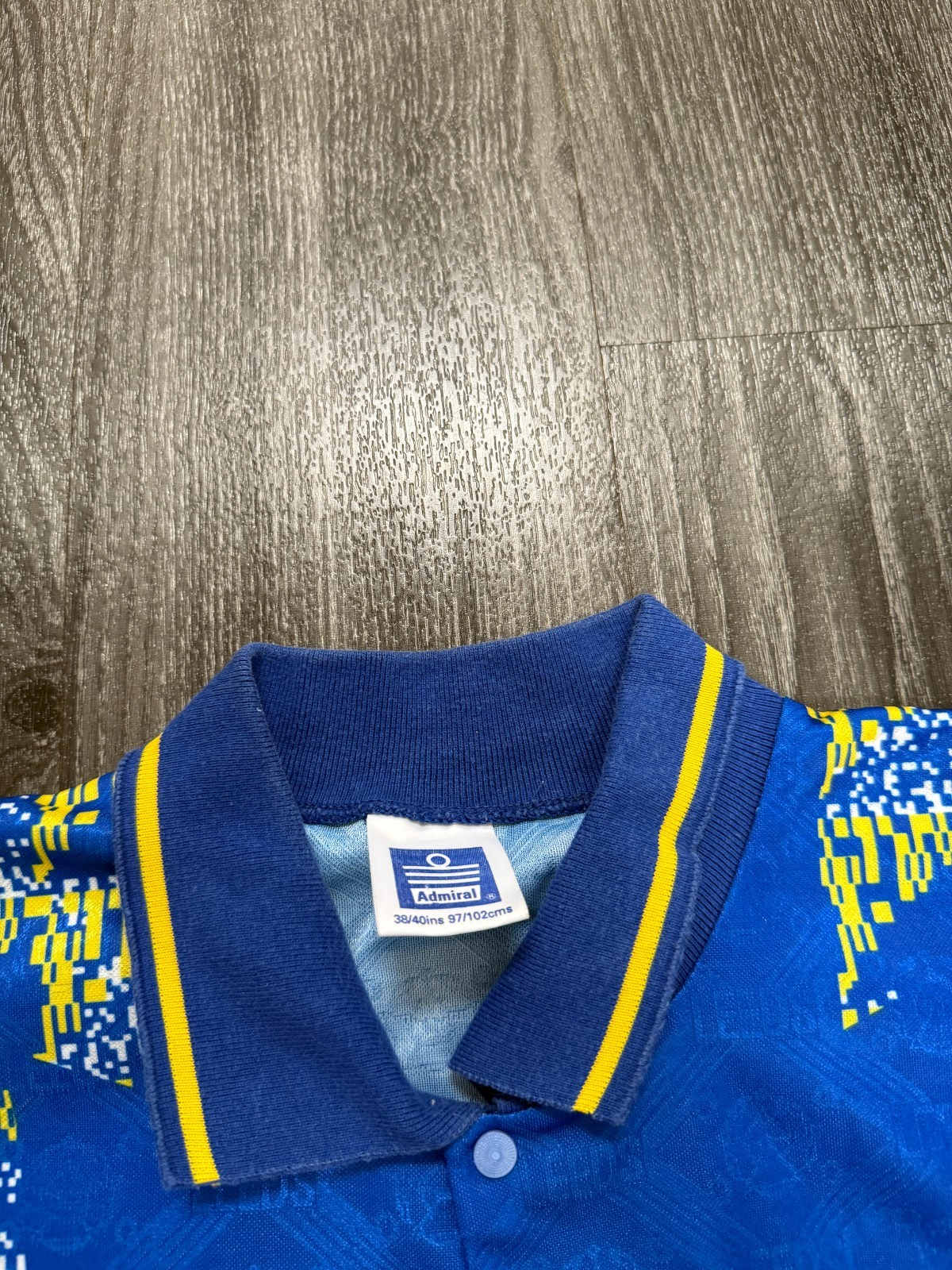 Original Authentic Admiral Leeds United 1992/1993 Away Shirt Mens Medium2