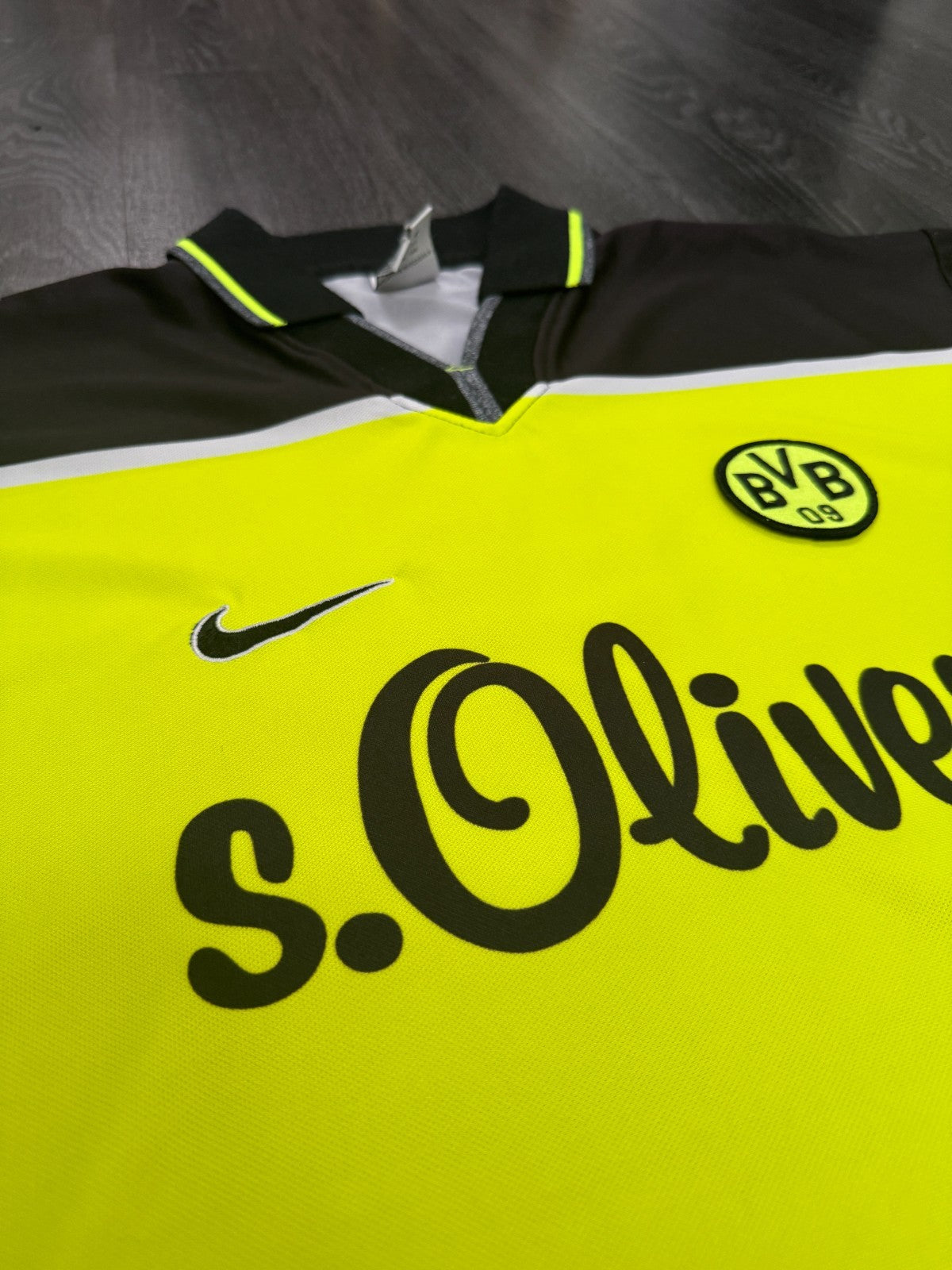 Original Nike Borussia Dortmund BVB 1997/1998 Home Shirt Mens Extra Large XL3