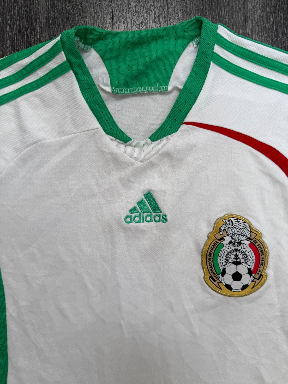 Original Authentic Adidas Mexico 2008 Away Shirt Mens Medium1
