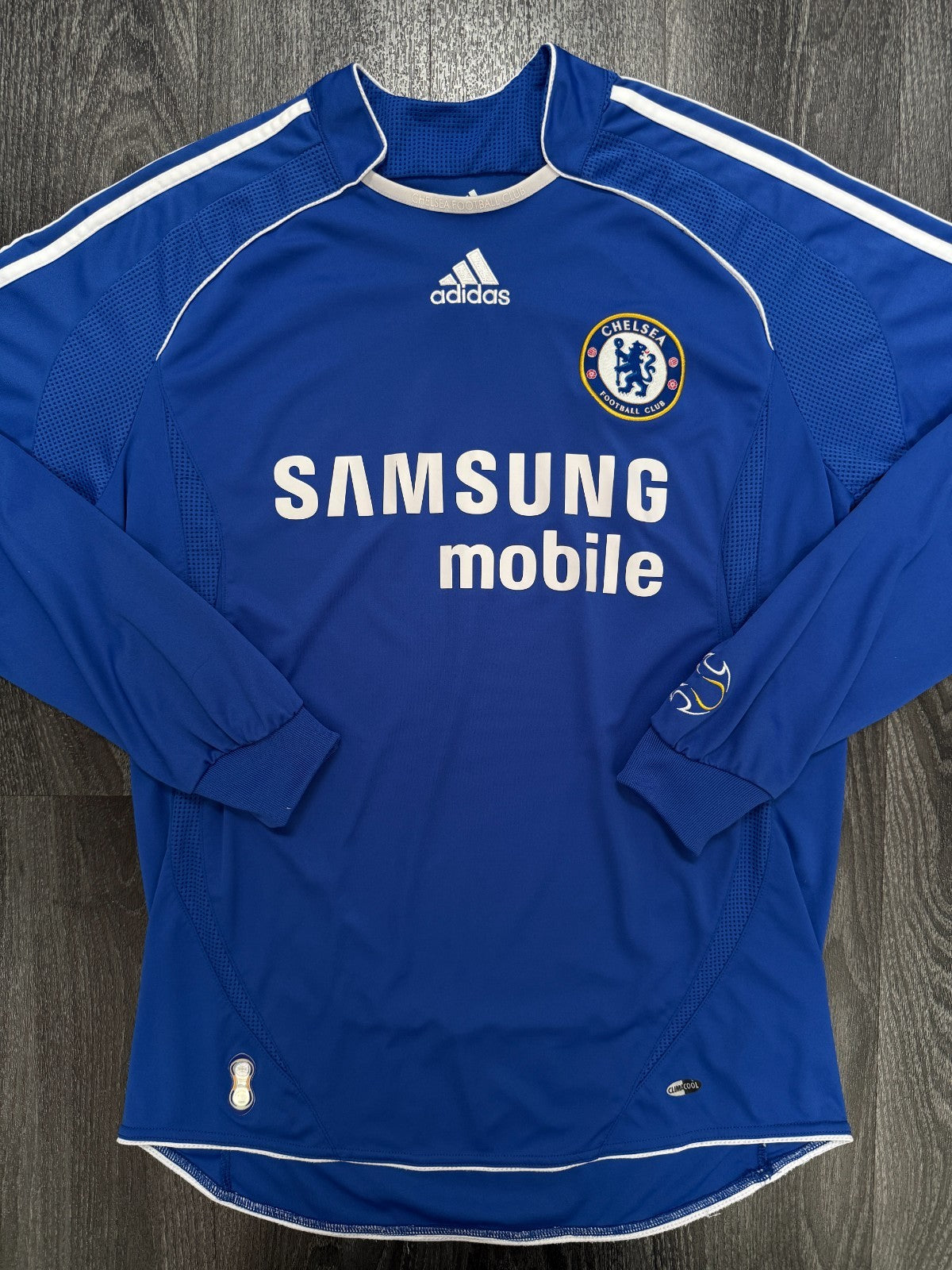 Original Adidas Chelsea 2006/2007 Long Sleeve Home Shirt Mens Medium0