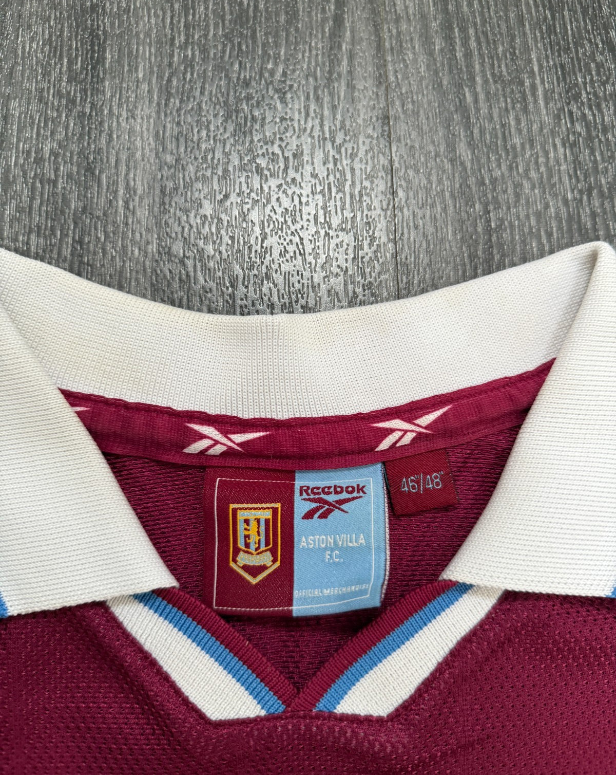Original Authentic Reebok Aston Villa 1998/1999 Home Shirt Mens XXL 2XL2