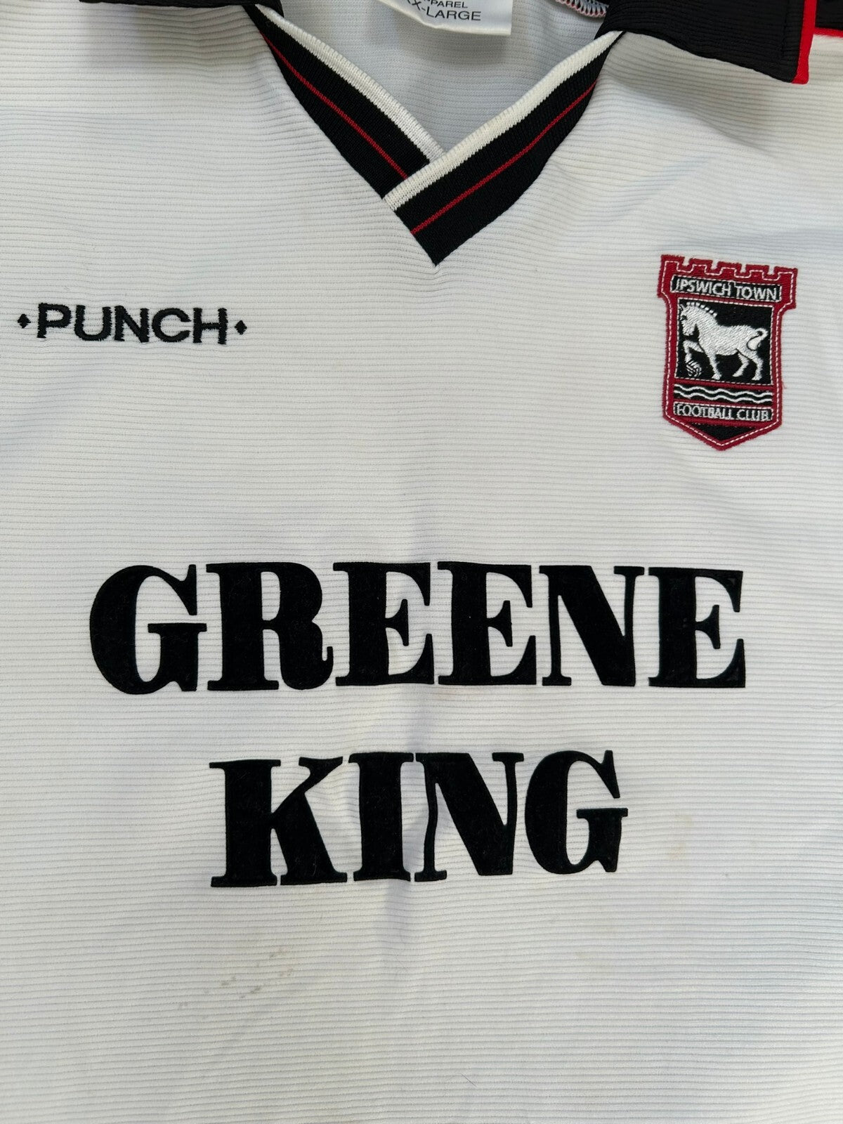 Original Authentic PUNCH Ipswich Town 2000/2001 Away Shirt Mens XXL 2XL1