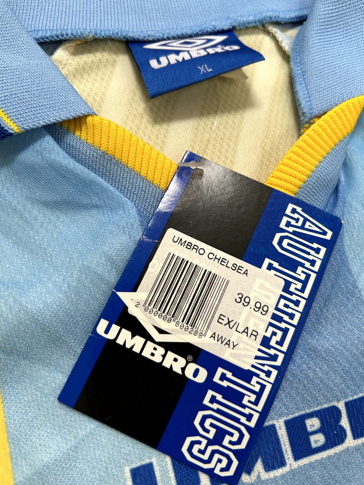 BRAND NEW Authentic Umbro Chelsea 1996/1997 Away Shirt Extra Large Mens6