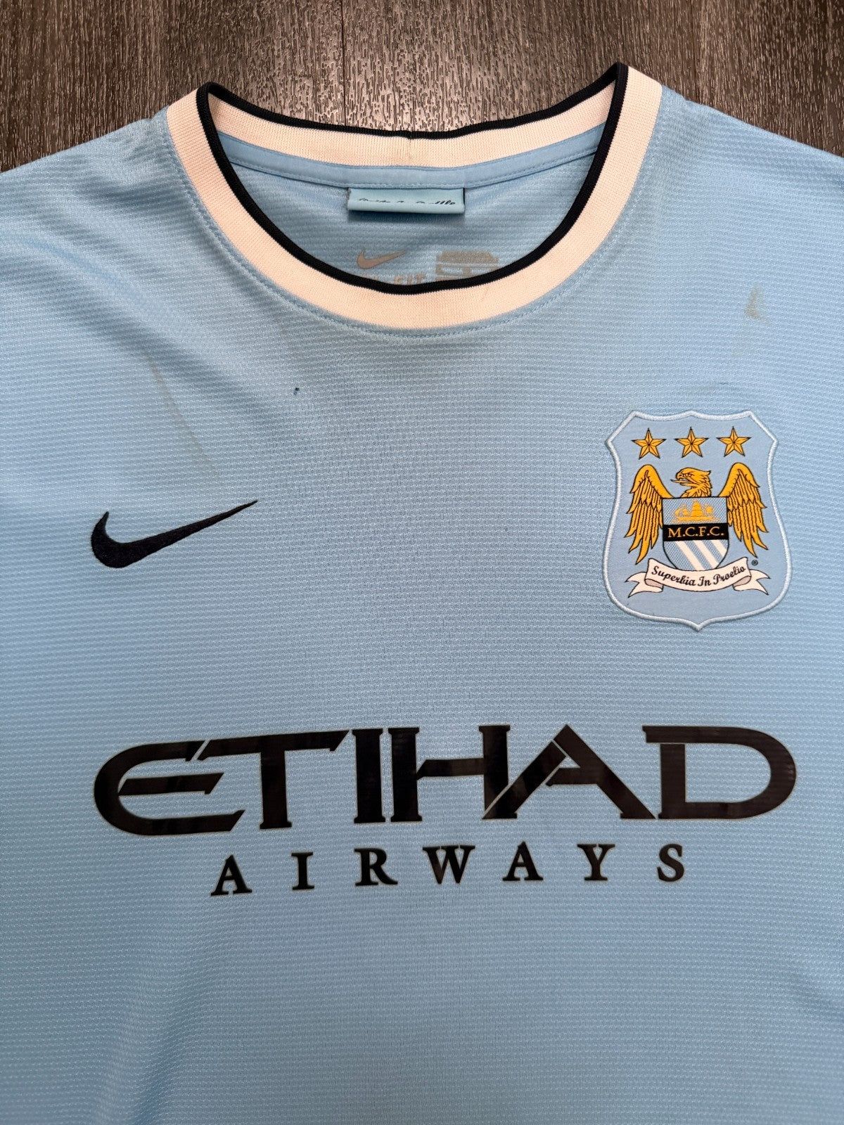 Original Nike Manchester City 2013/2014 Home Shirt Mens Extra Large1