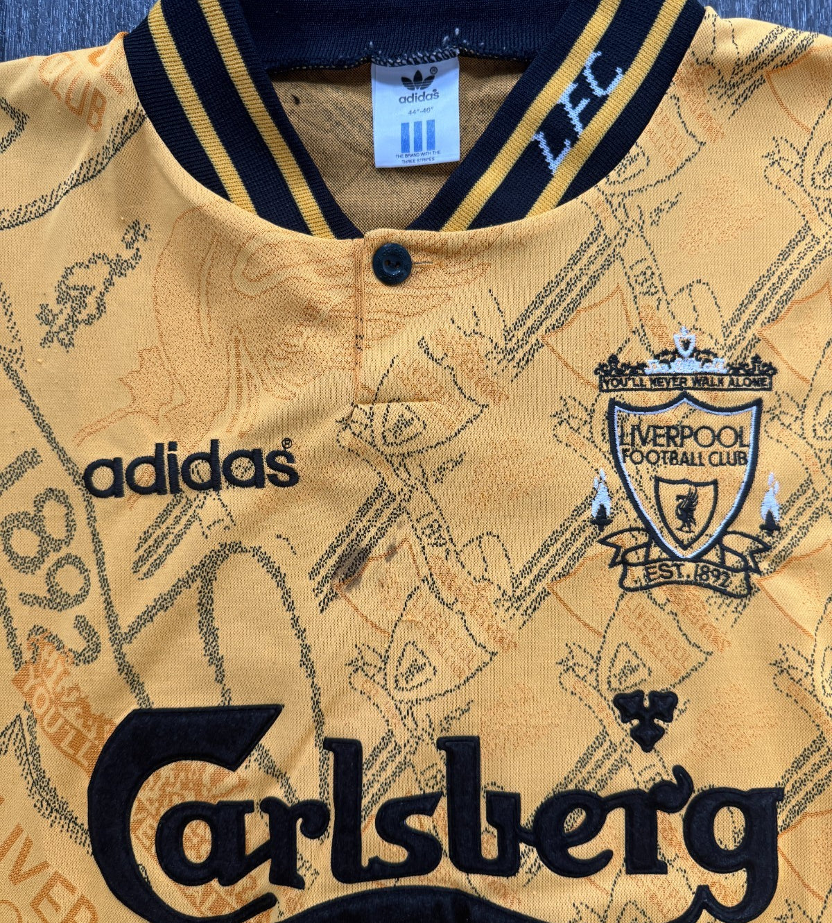 Original Adidas Liverpool 1994/1995 Third Shirt Mens Extra Large XL2