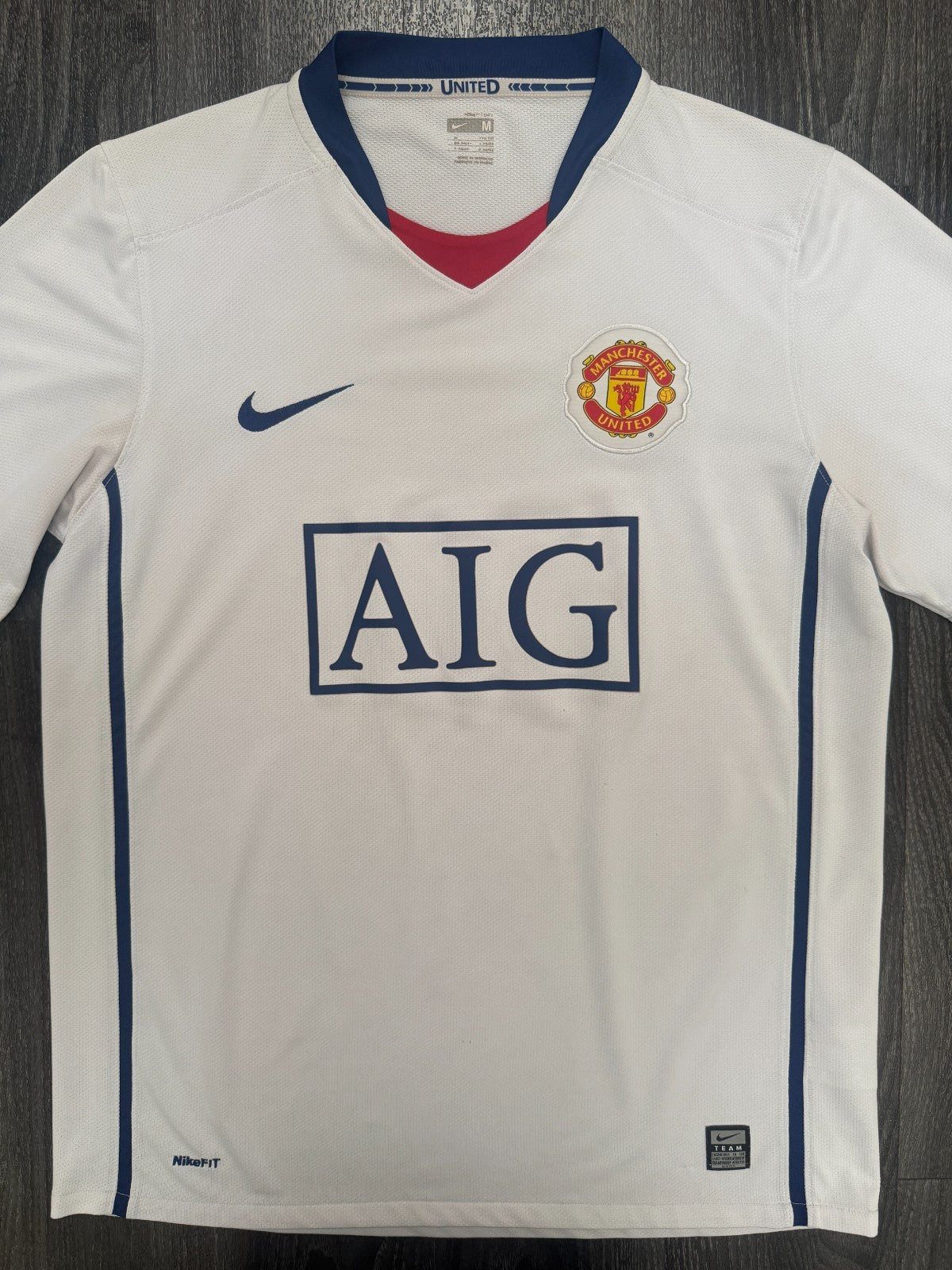 Original Nike Manchester United 2008/2009 Away Shirt Mens Medium0