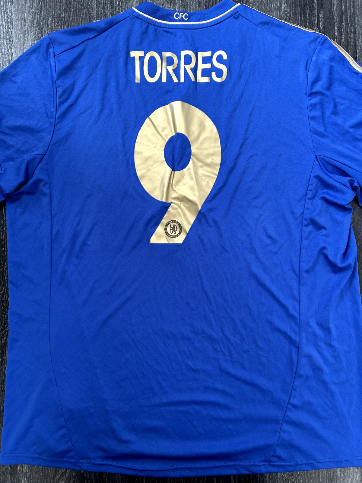 Adidas Chelsea 2011/2012 Europa League Final Home Shirt Torres 9 Mens XXL 2XL0